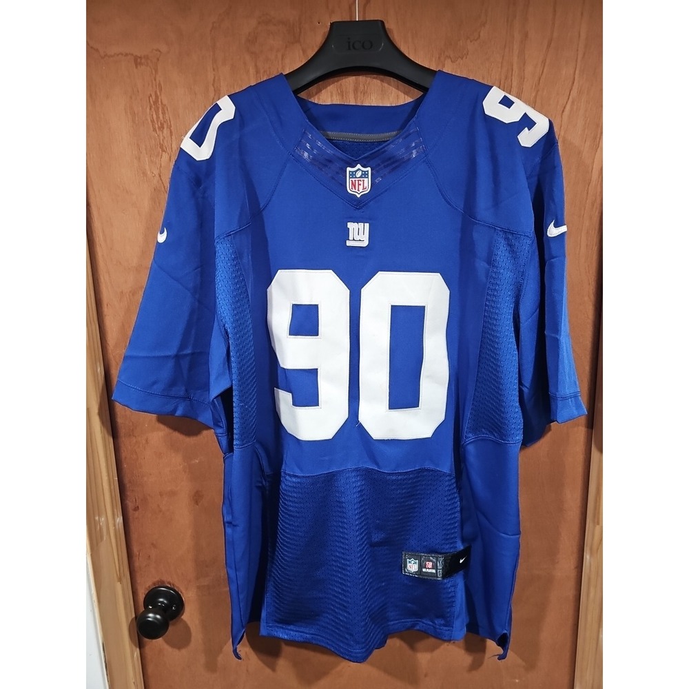 MENS NIKE NEW YORK GIANTS JASON PIERRE-PAUL #90‎ NFL FOOTBALL SHIRT JERSEY SZ 52